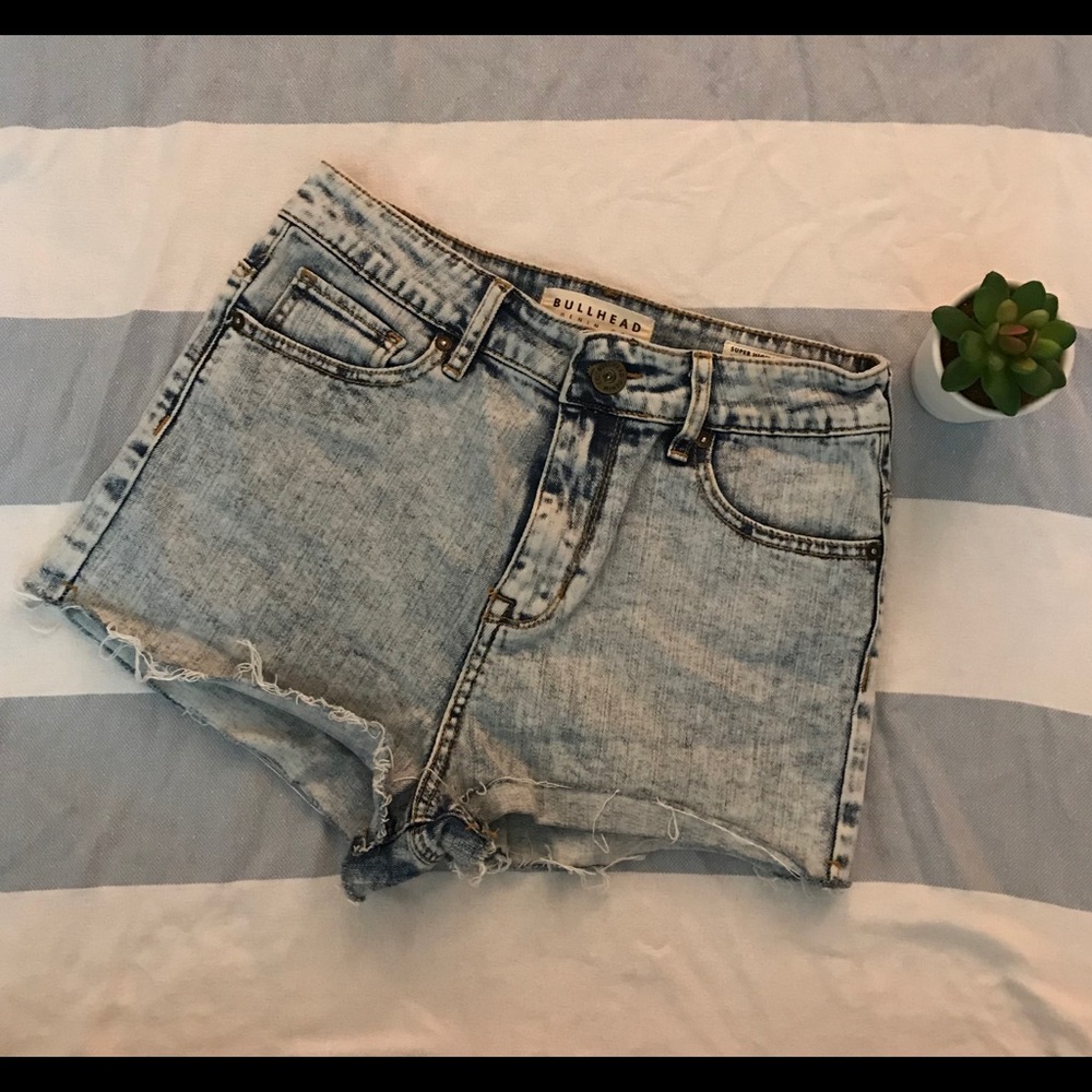 BULLHEAD DENIM CO. Super High Rose Shorty